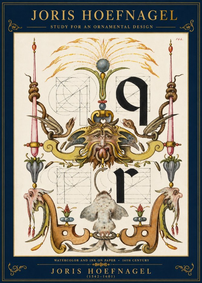 Joris Hoefnagel Ornamental Design I No3 - Affiche