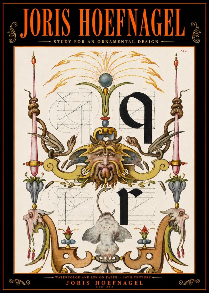 Joris Hoefnagel Ornamental Design I No5 - Affiche