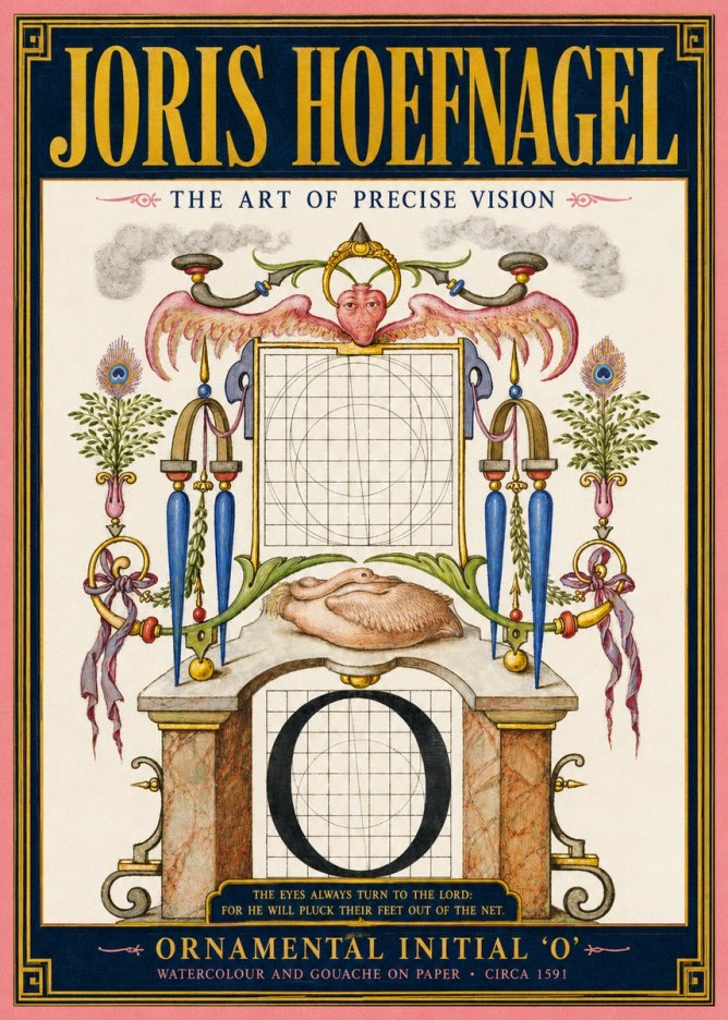 Joris Hoefnagel Ornamental Initial 'O' No2 - Affiche