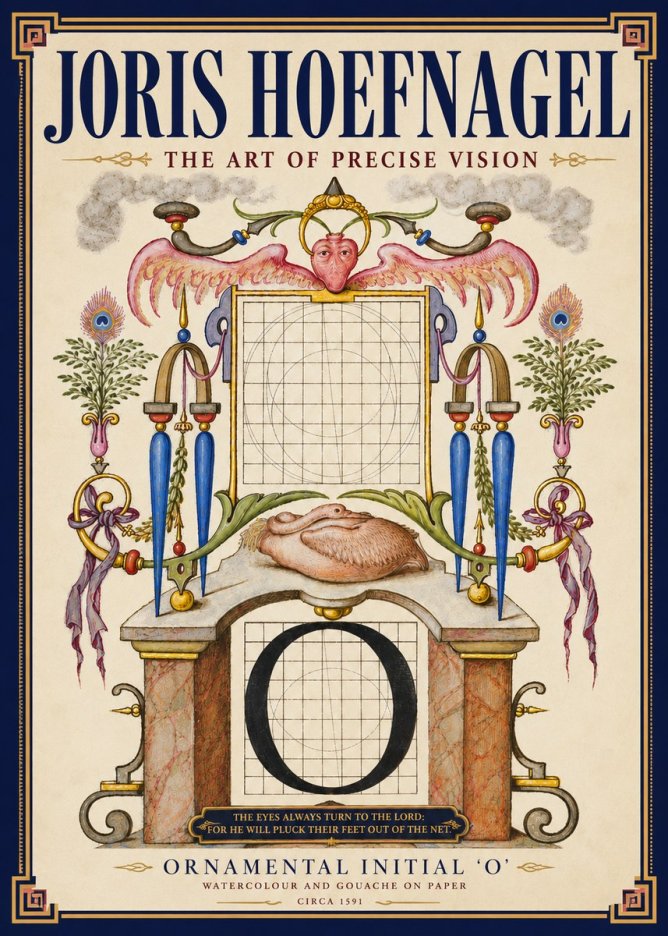 Joris Hoefnagel Ornamental Initial 'O' No4 - Affiche