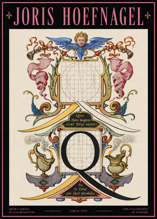 Joris Hoefnagel The Calligraphic Q No4 - Affiche