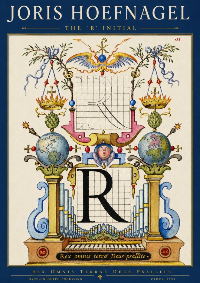 Joris Hoefnagel The 'R' Initial No3 - Affiche