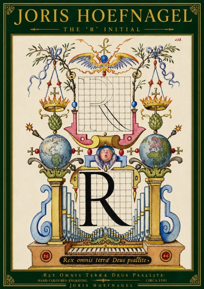 Joris Hoefnagel The 'R' Initial No5 - Affiche