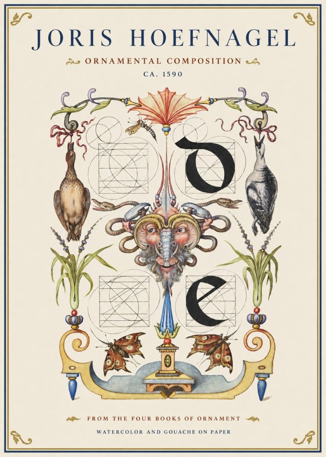 Joris Hoefnagel Ornamental Composition No1 - Affiche