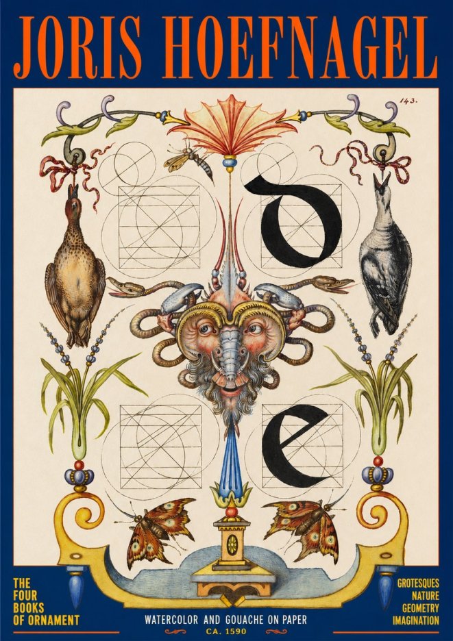 Joris Hoefnagel Ornamental Composition No2 - Affiche