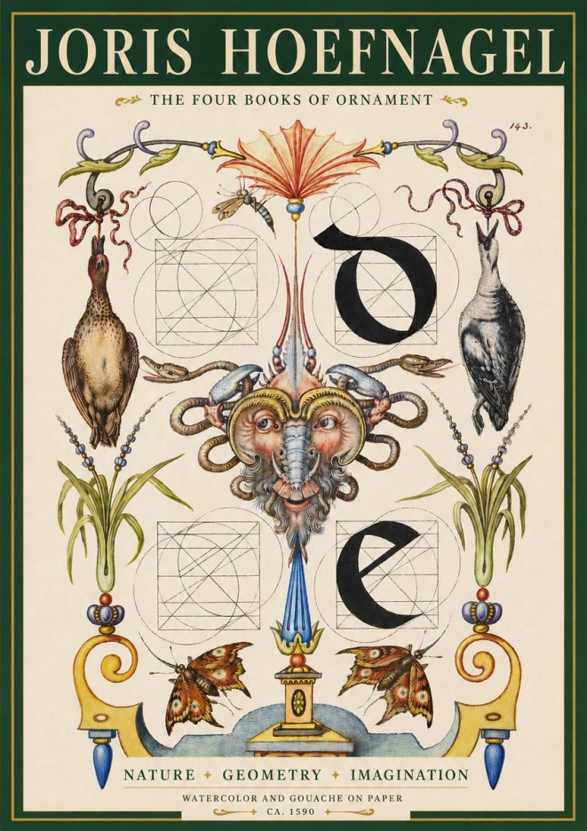 Joris Hoefnagel Ornamental Composition No3 - Affiche