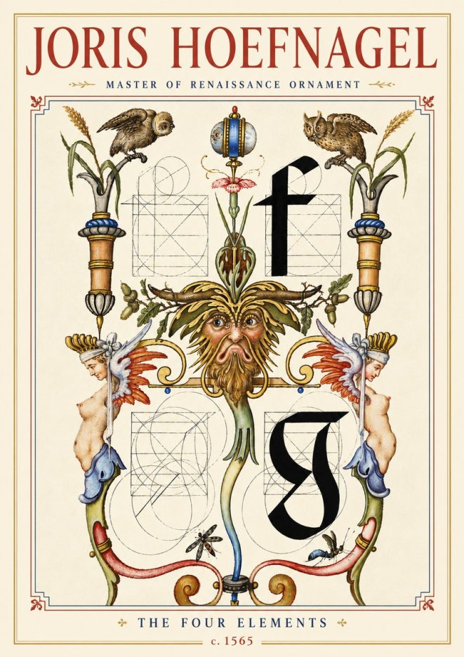 Joris Hoefnagel The Four Elements II No4 - Affiche