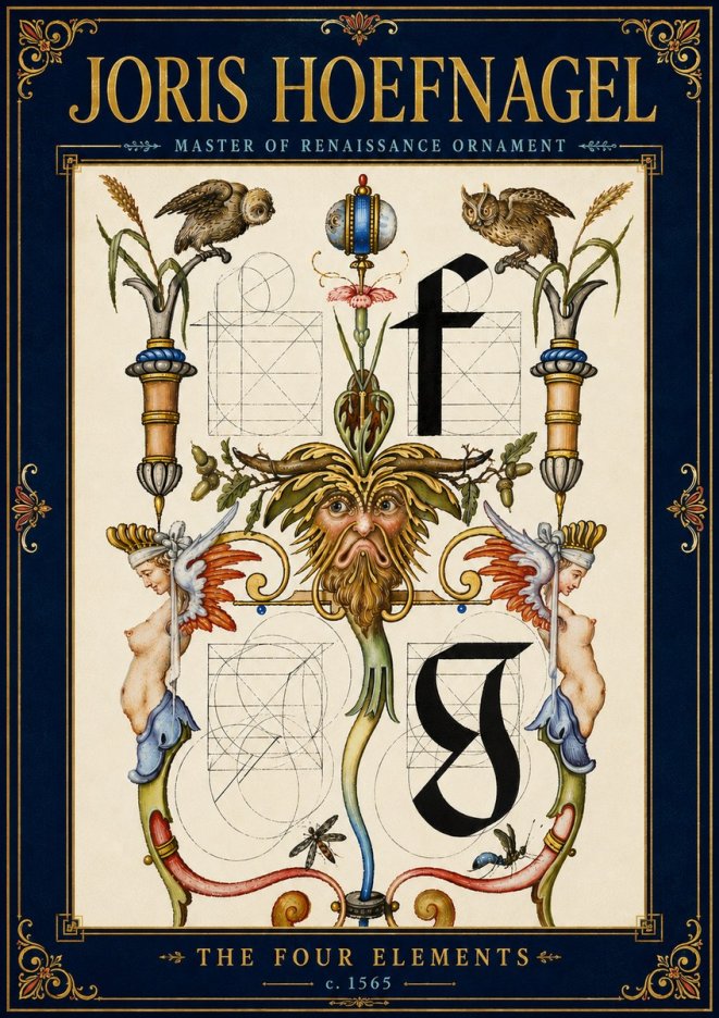 Joris Hoefnagel The Four Elements II No6 - Affiche
