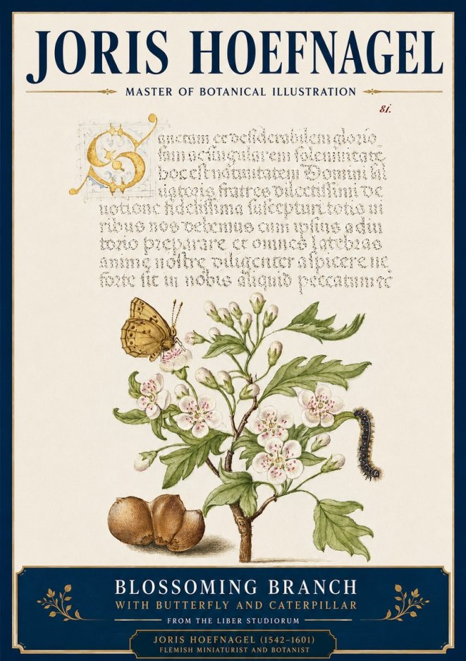 Joris Hoefnagel Blossoming Branch No4 - Affiche