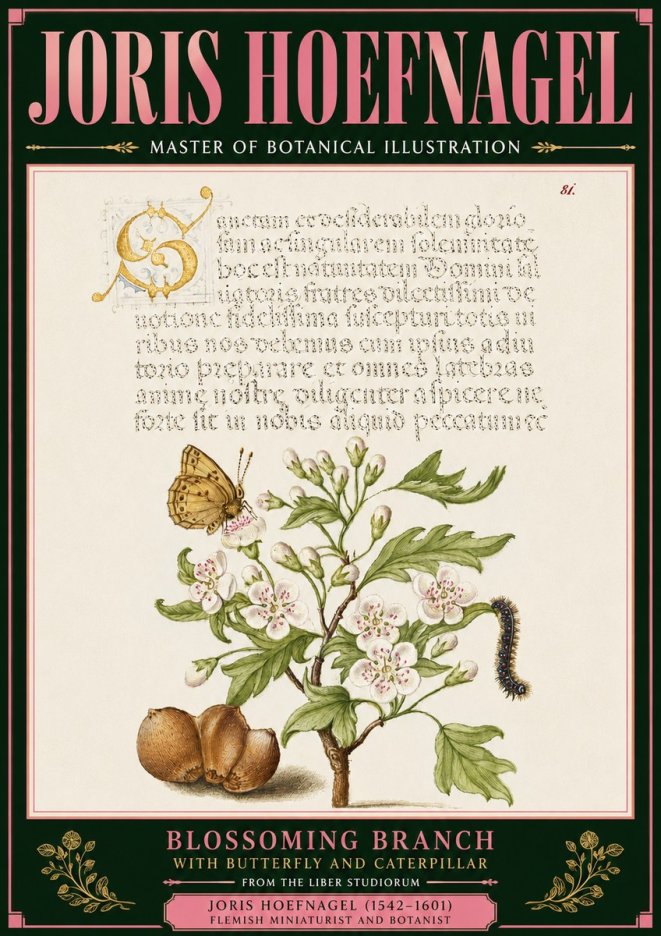 Joris Hoefnagel Blossoming Branch No6 - Affiche