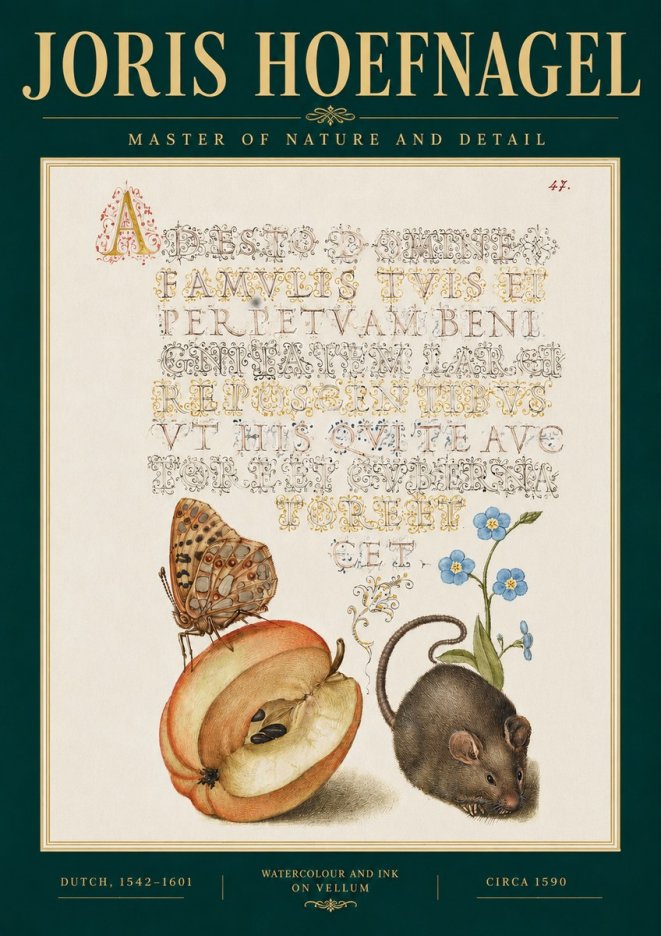 Joris Hoefnagel A Devotion of the Family Is the Perpetual Wealth No3 - Affiche