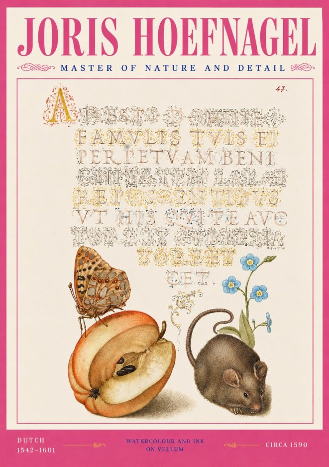 Joris Hoefnagel A Devotion of the Family Is the Perpetual Wealth No4 - Affiche