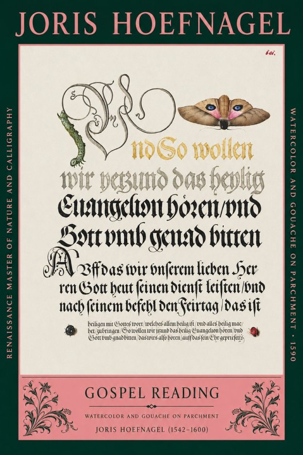 Joris Hoefnagel Gospel Reading No2 - Affiche