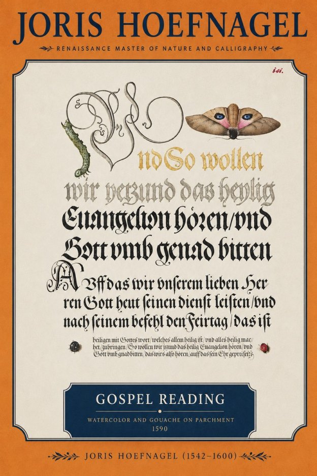 Joris Hoefnagel Gospel Reading No3 - Affiche