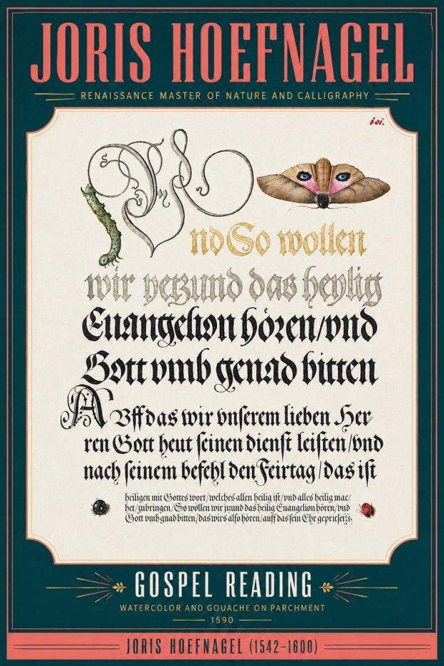 Joris Hoefnagel Gospel Reading No5 - Affiche