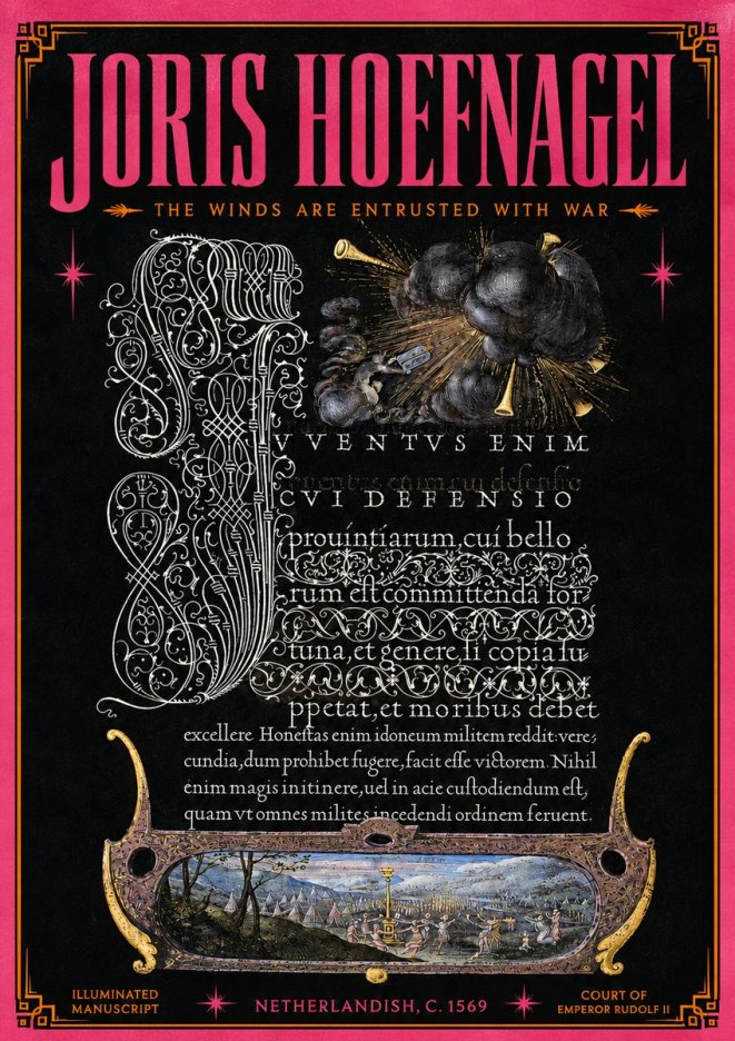 Joris Hoefnagel The Winds Are Entrusted with War No5 - Affiche