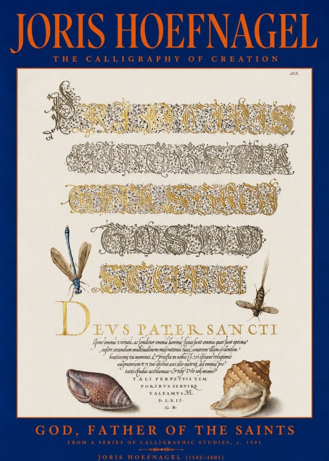 Joris Hoefnagel Praise Be to God the Father No3 - Affiche