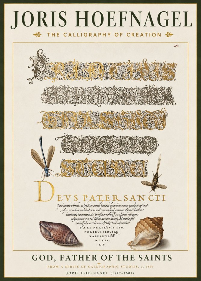 Joris Hoefnagel Praise Be to God the Father No5 - Affiche