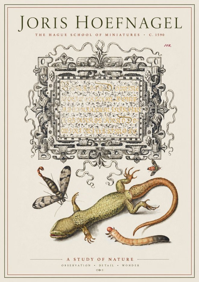 Joris Hoefnagel A Study of Nature III No1 - Affiche