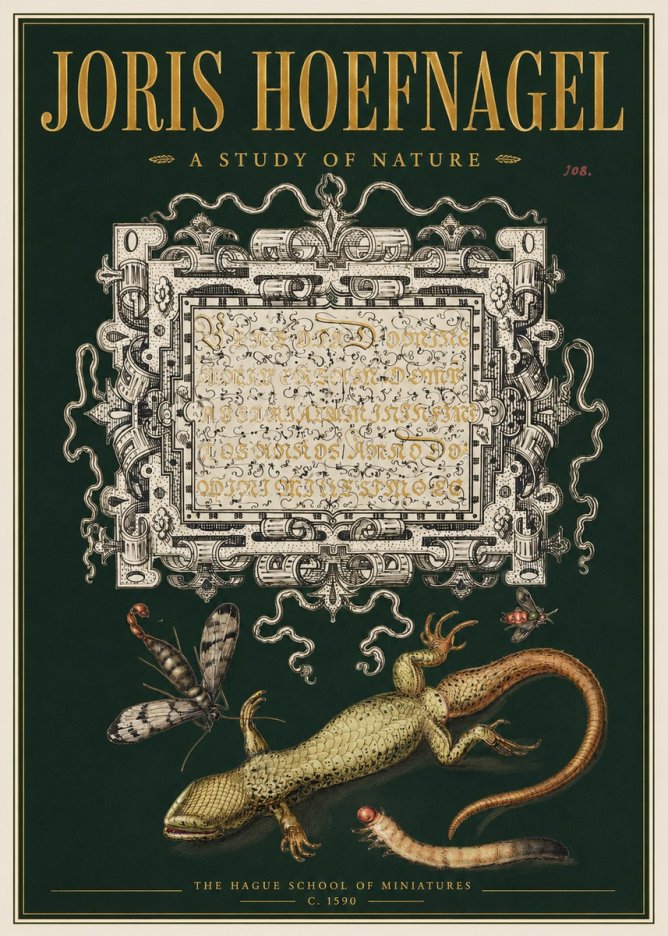 Joris Hoefnagel A Study of Nature III No3 - Affiche