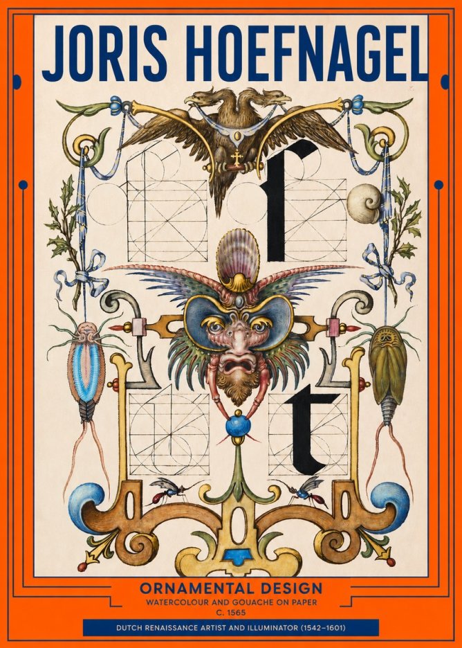 Joris Hoefnagel Ornamental Design II No2 - Affiche