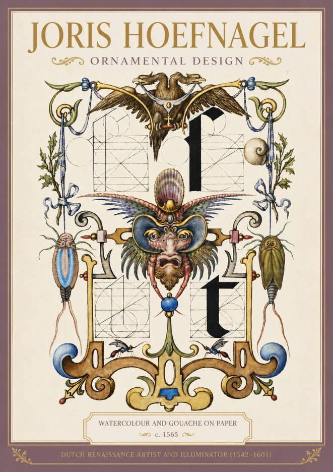 Joris Hoefnagel Ornamental Design II No4 - Affiche
