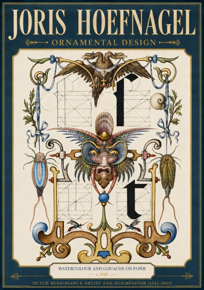 Joris Hoefnagel Ornamental Design II No6 - Affiche