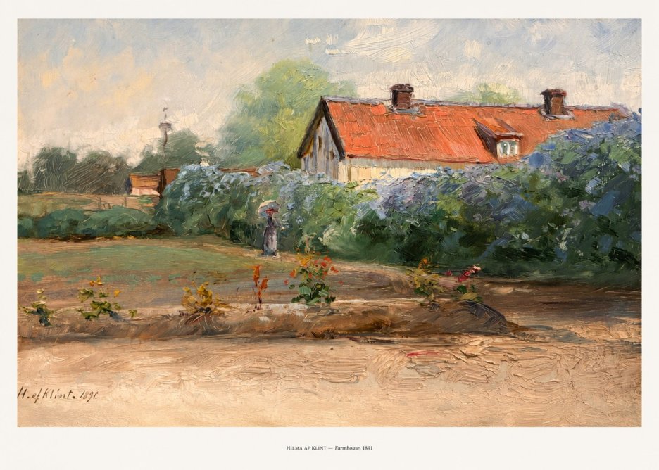Hilma af Klint Farmhouse, 1891 No5 - Affiche