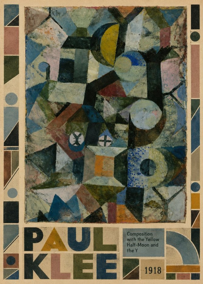 Paul Klee Composition with the Yellow Half-moon and the Y No5 - Affiche