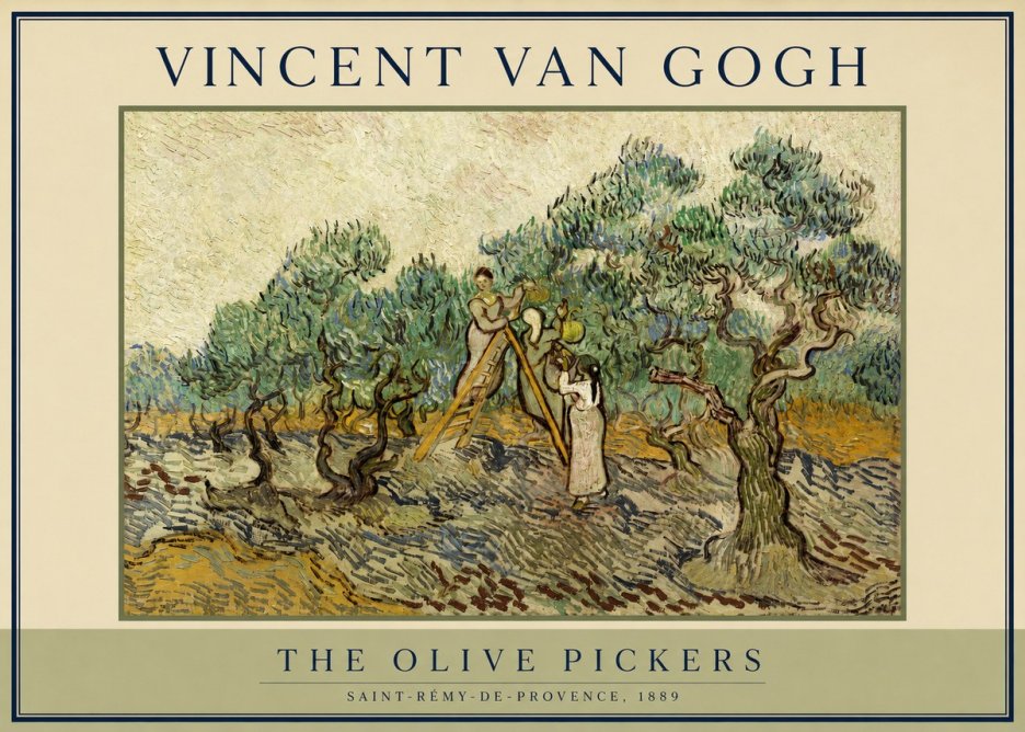 Van Gogh The Olive Pickers II No2 - Affiche