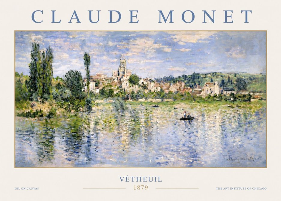 Monet Vétheuil No4 - Affiche