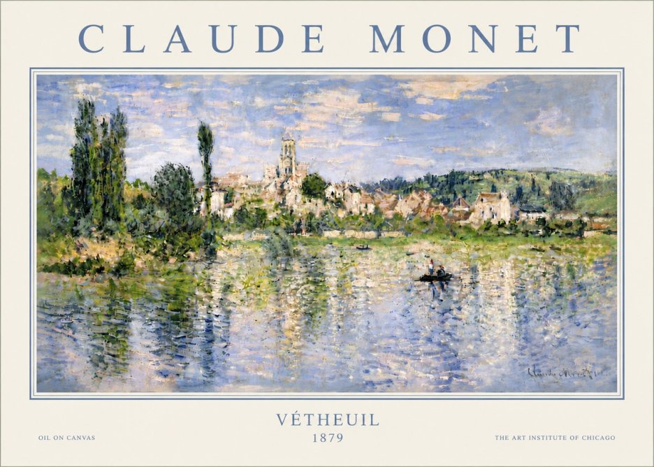 Monet Vétheuil No6 - Affiche