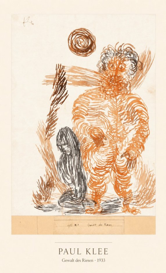 Paul Klee Gewalt Des Riesen I No4 - Affiche