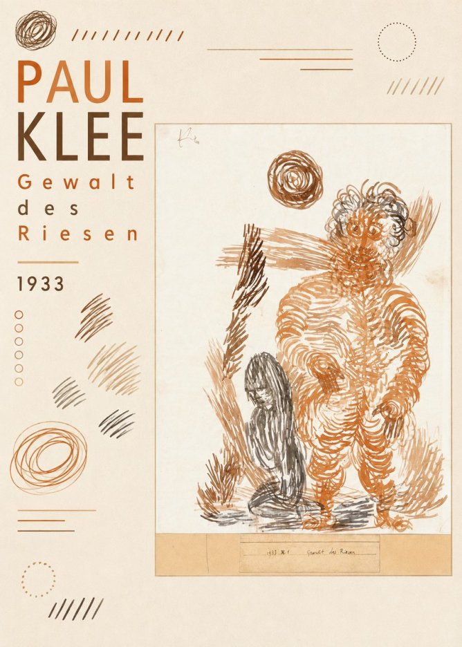 Paul Klee Gewalt Des Riesen I No6 - Affiche