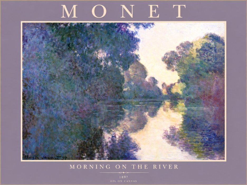 Monet Morning on the River No5 - Affiche