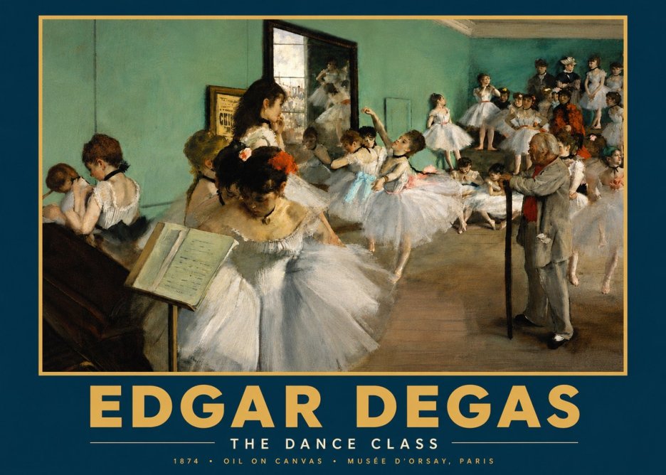 Edgar Degas The Dance Class I No4 - Affiche