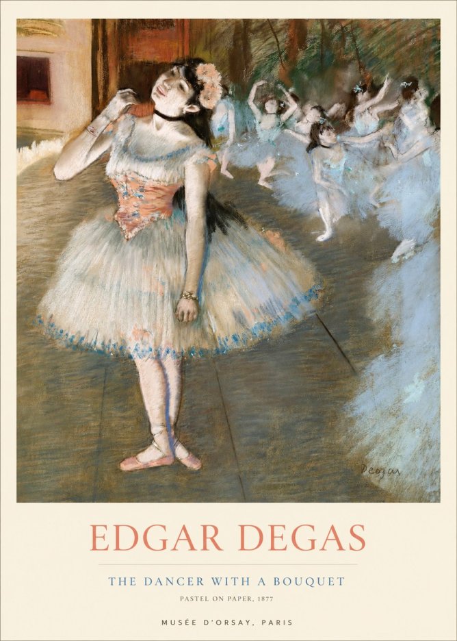 Edgar Degas The Dancer with a Bouquet No1 - Affiche