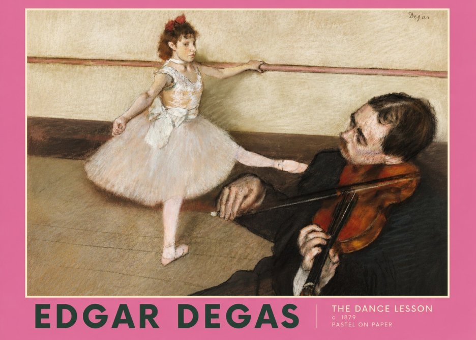 Edgar Degas The Dance Lesson No2 - Affiche