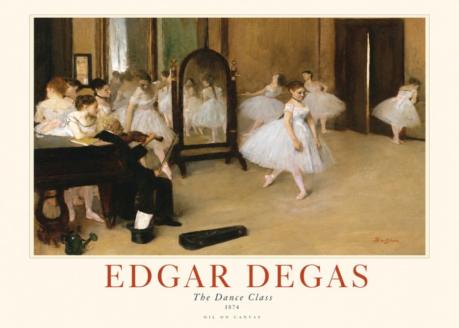 Edgar Degas The Dance Class II No1 - Affiche