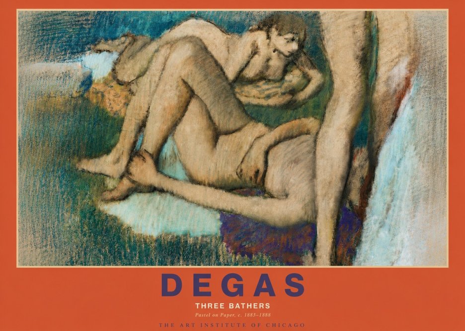 Edgar Degas Three Bathers No3 - Affiche