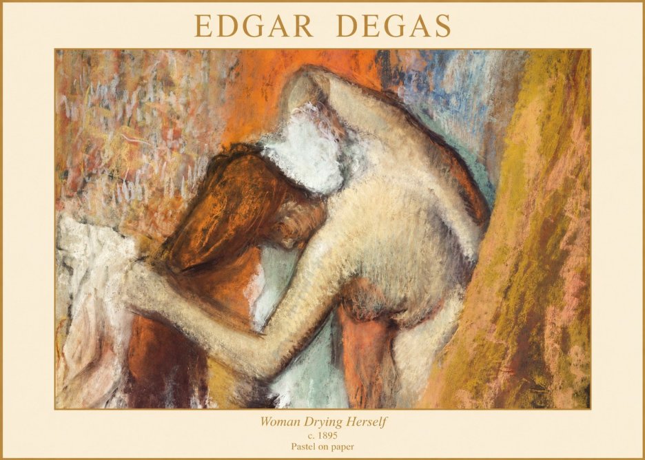 Edgar Degas Woman Drying Herself I No1 - Affiche