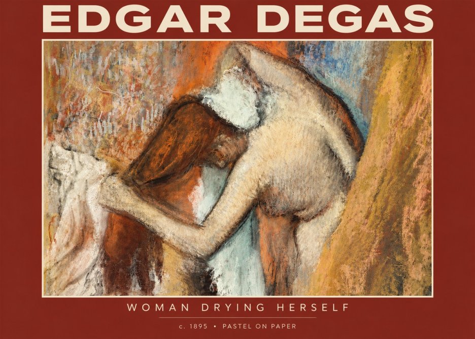 Edgar Degas Woman Drying Herself I No4 - Affiche