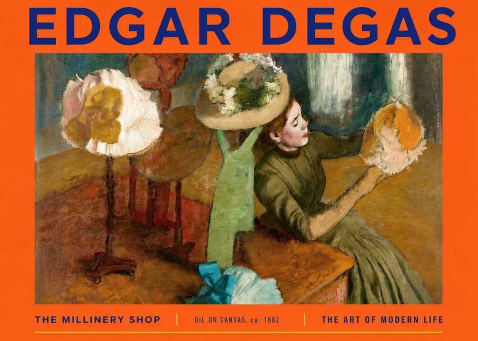 Edgar Degas The Millinery Shop, Ca. 1882 No2 - Affiche