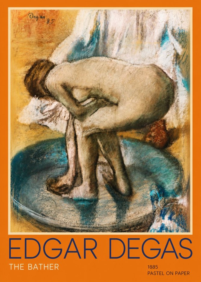 Edgar Degas The Bather No2 - Affiche