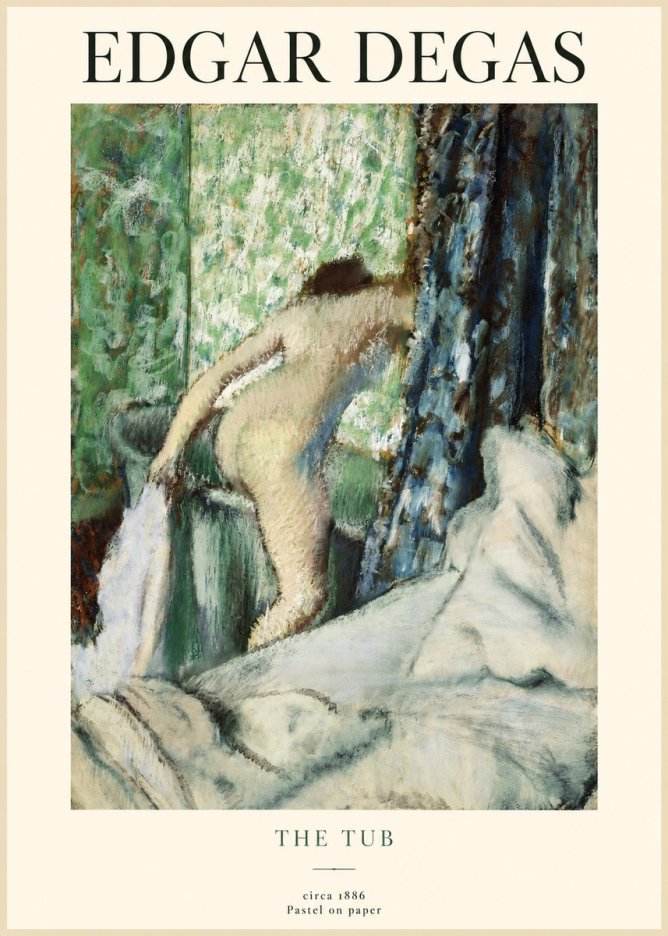 Edgar Degas The Tub No1 - Affiche