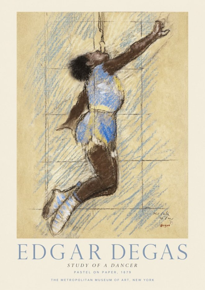 Edgar Degas Study of a Dancer No1 - Affiche