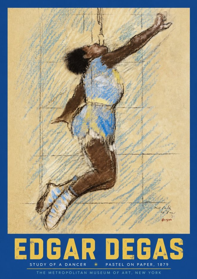 Edgar Degas Study of a Dancer No3 - Affiche