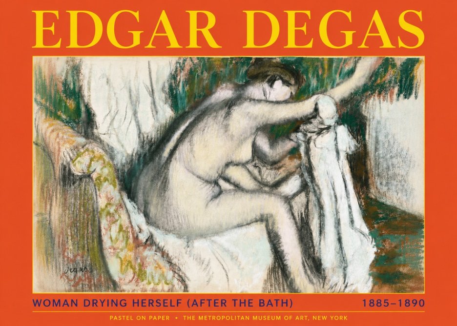 Edgar Degas Woman Drying Herself (After the Bath) No2 - Affiche
