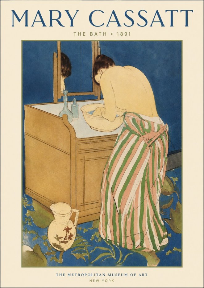 Mary Cassatt The Bath No2 - Affiche
