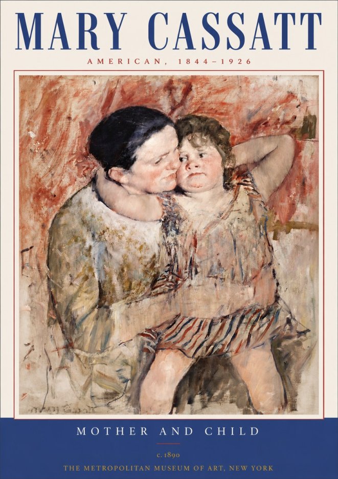 Mary Cassatt Mother and Child II No3 - Affiche